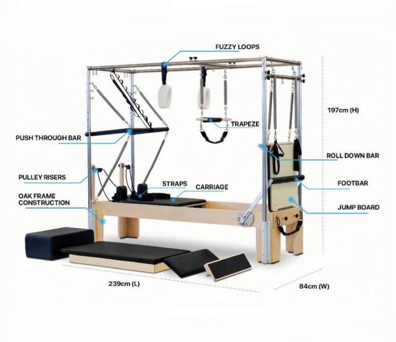 Reformador de Cadillac Yoga Pilates Reformador Trapecio completo