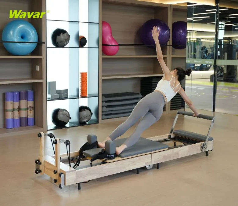 Boder de madera plegable Balance de la cama de la cama central de Pilates