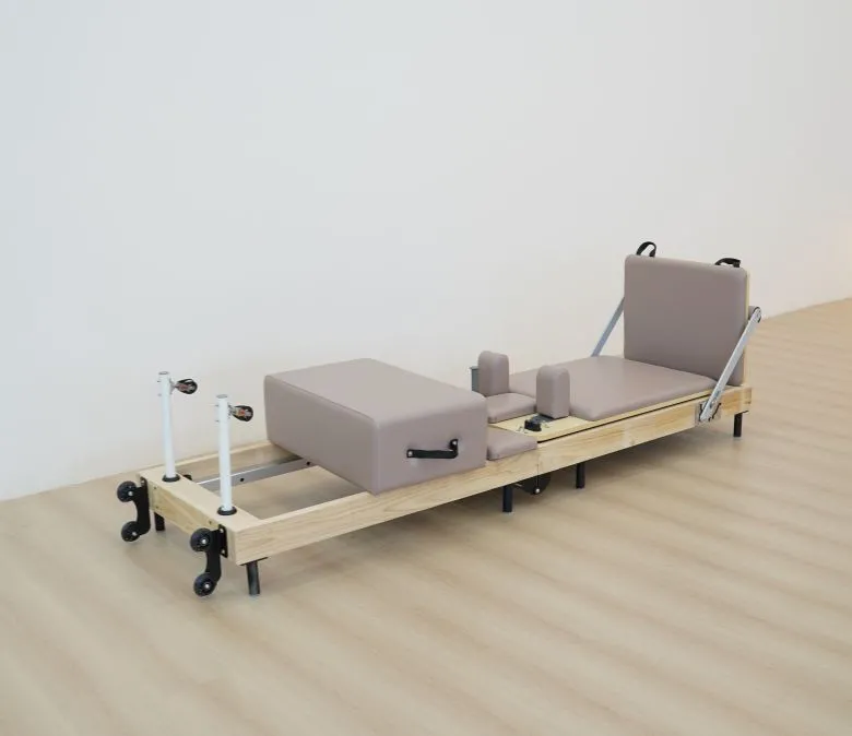 Reformador de pilates pleates de roble sin articulación sin articulación