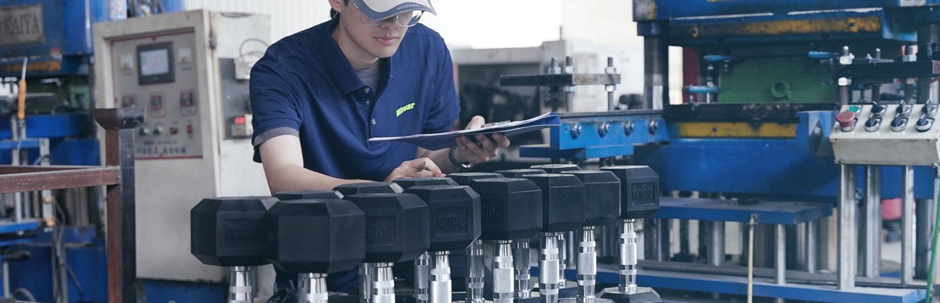 Pesa con recubrimiento de goma