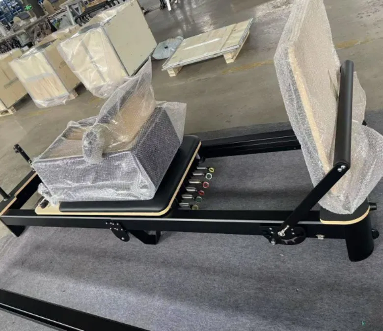 Reformador de pilates plegable de aluminio blanco en venta