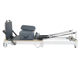 Reformador de pilates plegable de aluminio blanco en venta