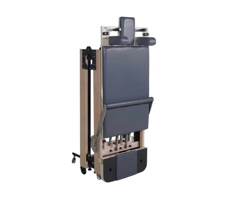 Reformador de pilates plegable de arce (altura de pierna ajustable)