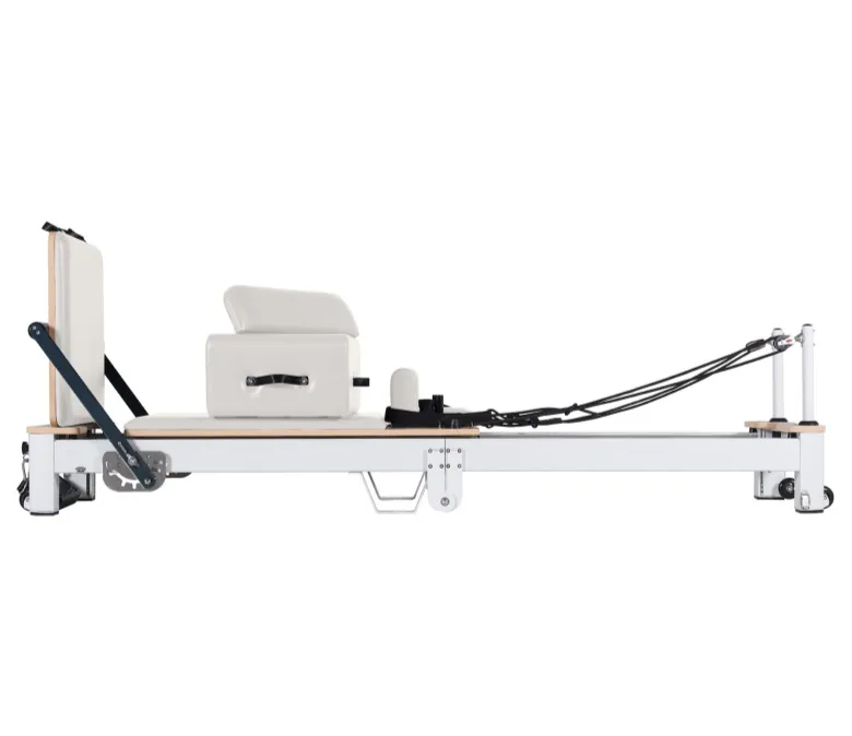 Reformador De Pilates Plegable De Aluminio Blanco En Venta