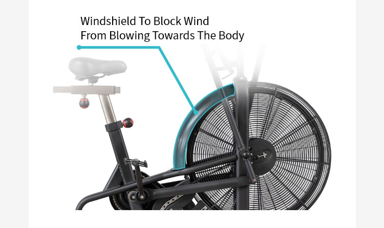 Bicicleta de resistencia al viento aeróbico aeróbico