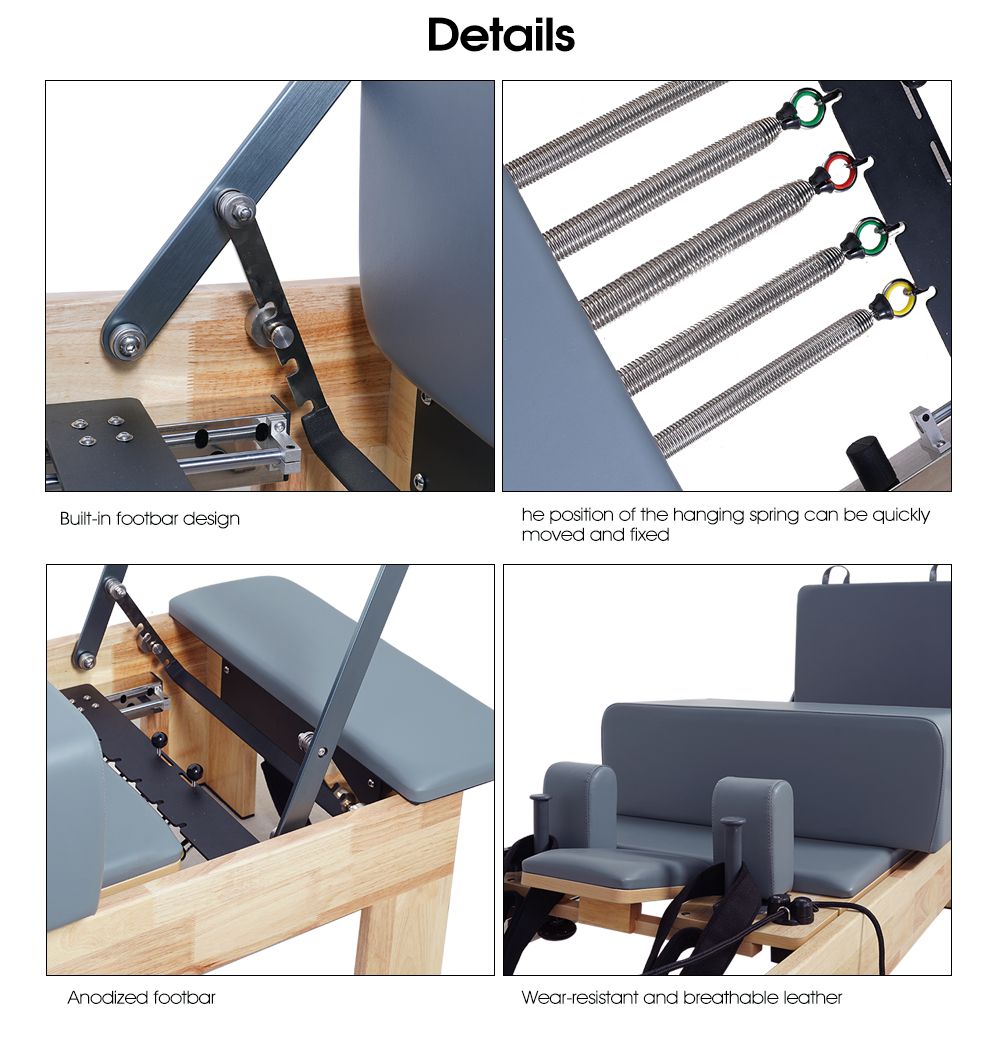 Wavar Pilates Oak Reformer Machine Wavar Pilates Oak Reformer Machine