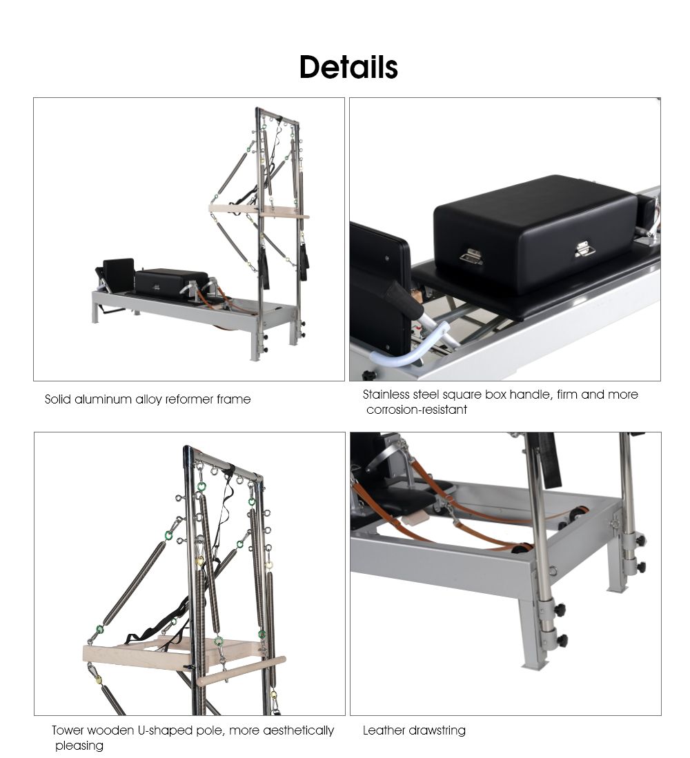 Reformador clásico de Pilates con torre
